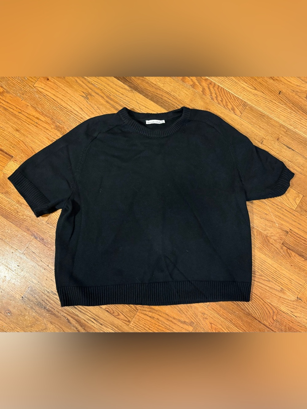Abercrombie & Fitch Men’s Black Crew Neck Knit Sweater
